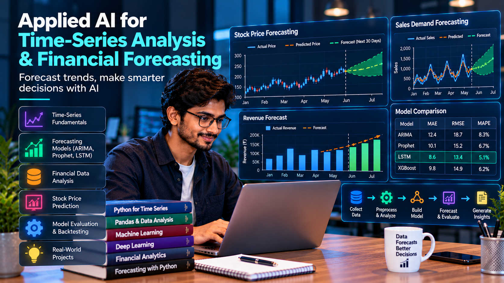 Applied AI for Time-Series Analysis & Financial Forecasting