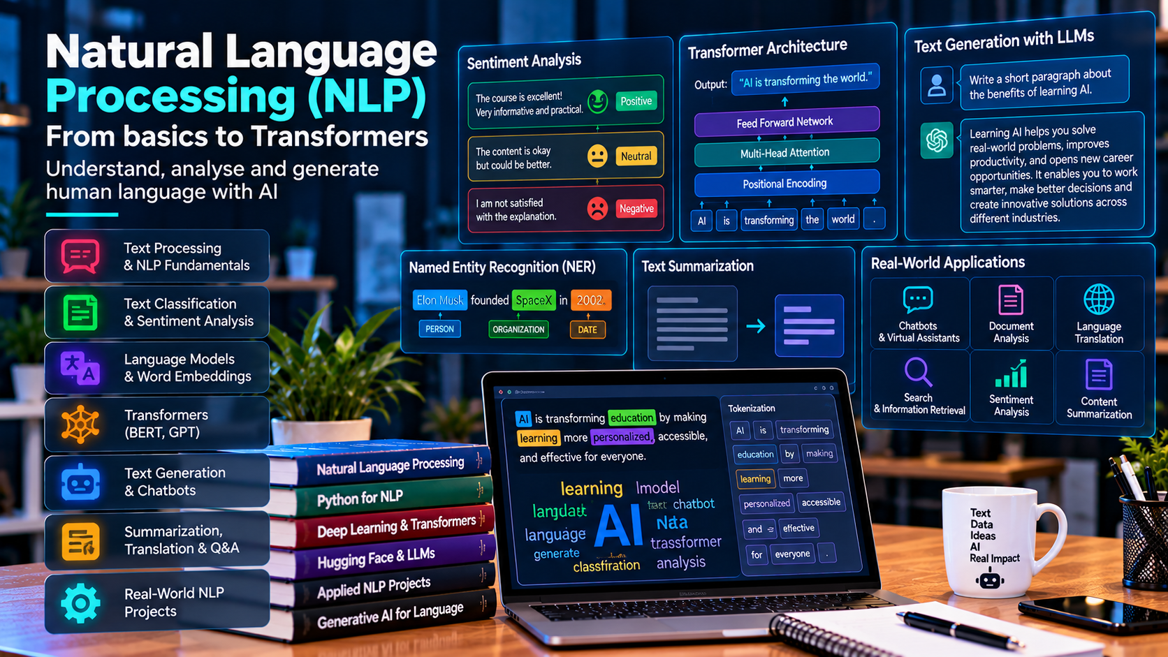 Natural Language Processing (NLP) from Scratch to Transformers