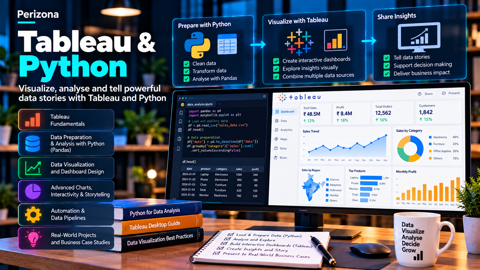 Data Analytics Masterclass with Tableau & Python