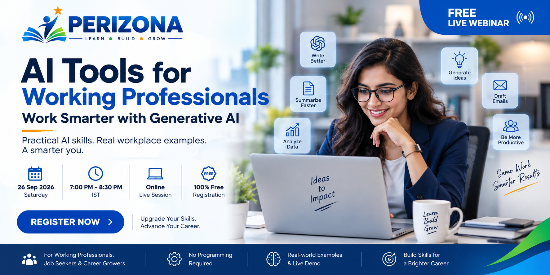 AI Tools for Working Professionals: Work Smarter with Generative AI