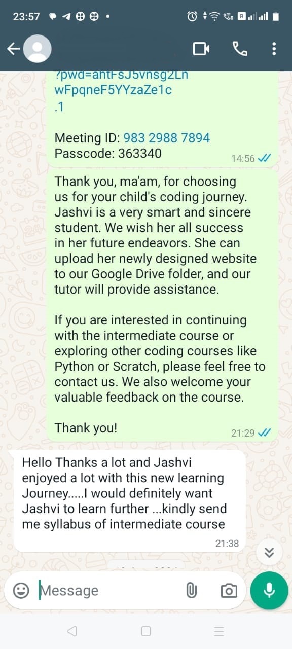 Perizona learner testimonial